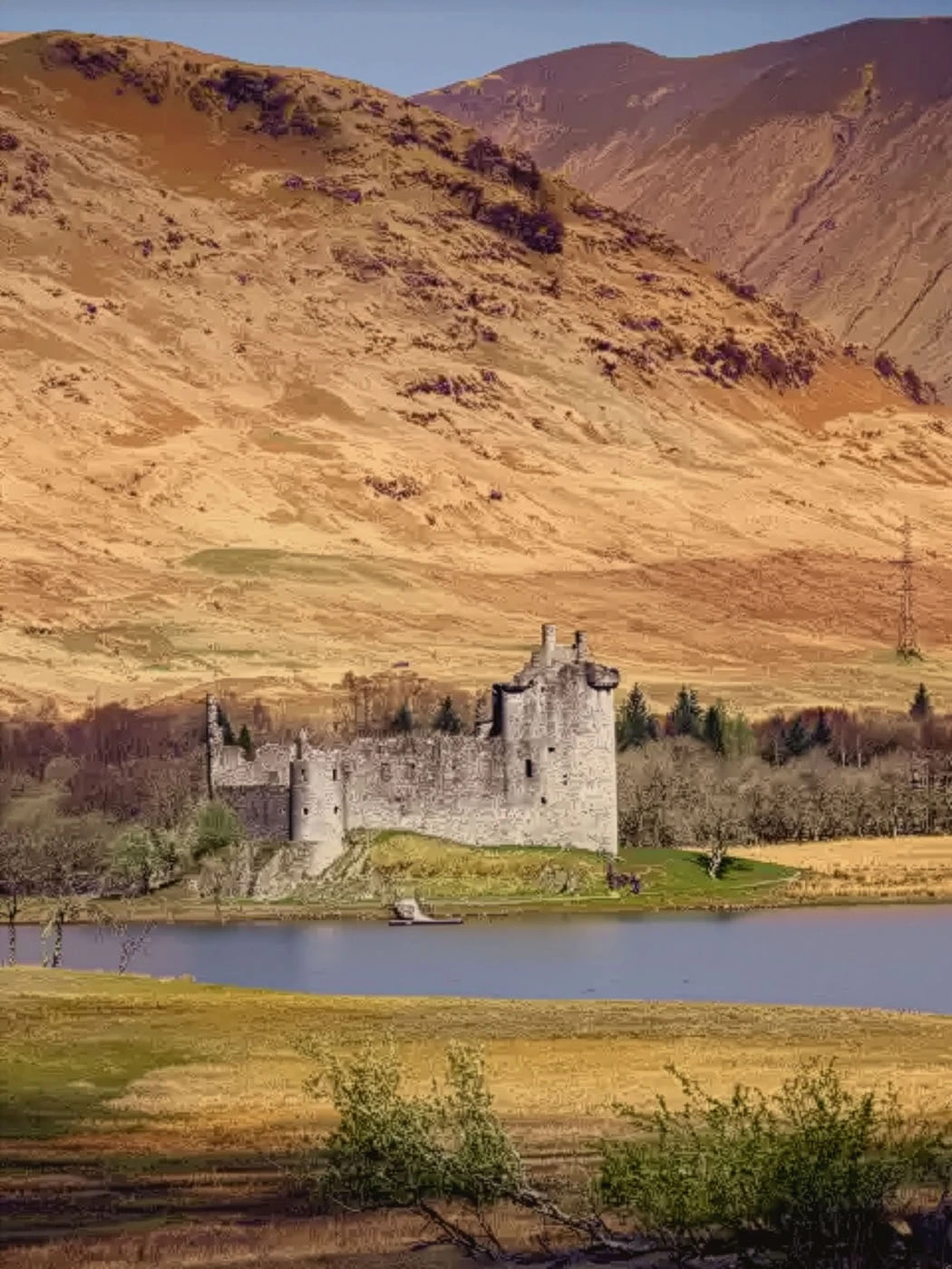There's a strong chance this image contains the following subjects: scotland,  highlands,  castle. The photographer has provided the following description: Beautiful Kilchurn Castle in the Scottish Highlands on a late Spring afternoon 2025 Photographer_name: Chris Michael. Title: Kilchurn Castle. The photographer has provided the following description: Beautiful Kilchurn Castle in the Scottish Highlands on a late Spring afternoon 2025 Make: fujifilm. Model: x-T5. Technical: Fujifilm 16-80mm. 115mm. ISO125. f4. 1/500s. . Published: 2025-08-24 15:44:34