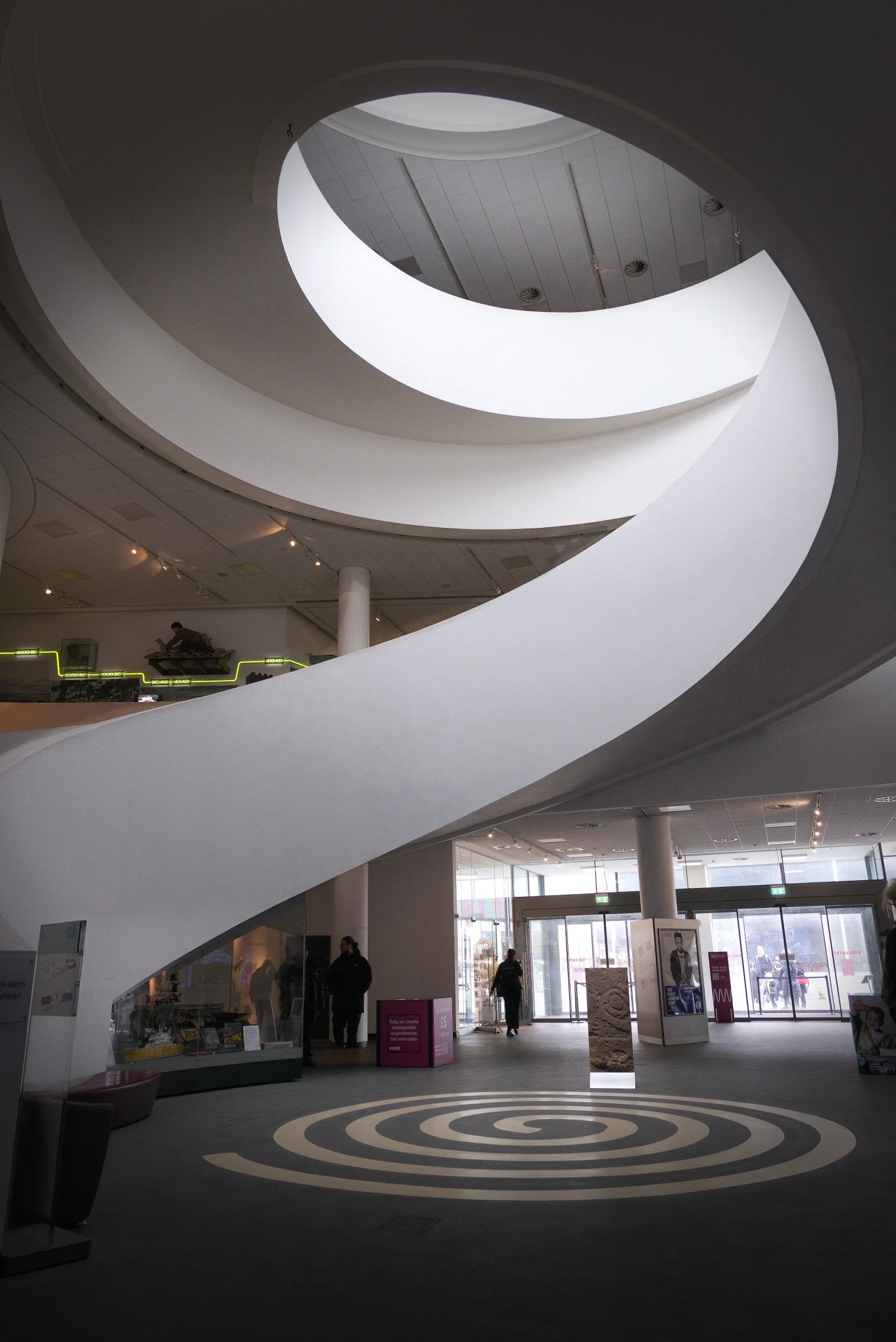 There's a strong chance this image contains the following subjects: architecture,  indoors. The photographer has provided the following description: A very eye catching spiral staircase, in Liverpool. Photographer_name: Chris Michael. Title: The Museum. The photographer has provided the following description: A very eye catching spiral staircase, in Liverpool. Make: fujifilm. Model: X-T5. Technical: 16-80mm. Published: 2025-09-07 22:21:20