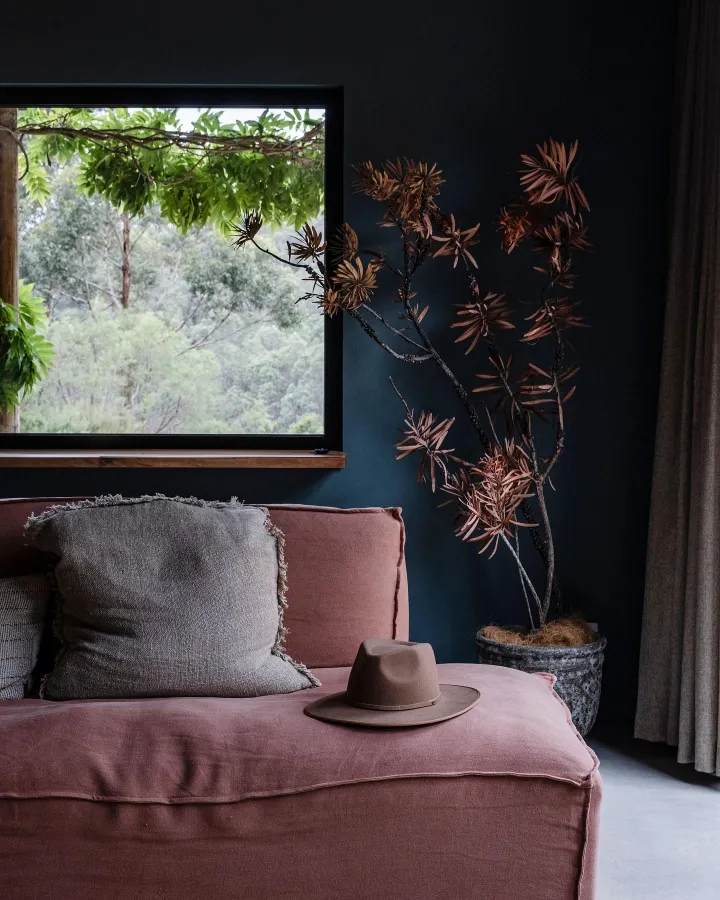 There's a strong chance this image contains the following subjects: travel,  indoors,  nature,  hotel. The photographer has provided the following description: Bringing natures palette indoors to create a cosy sanctuary for rest and recharge.
From the grounding green that envelopes you, through to the warm timber tones and natural hand made materials that are perfectly imperfect. FOTO has this to say about the photograph: This photograph captures a soothing stillness, with soft natural light illuminating a rustic setting. The worn textures, gentle shadows, and thoughtful framing evoke a sense of quiet retreat. Every detail feels intentional, creating a relaxed, almost meditative atmosphere, like a forgotten corner where time slows and light speaks. Source: https://www.instagram.com/stillwood.retreat/ Photographer_name: Stilllwood Retreat. Title: Natures Palette. The photographer has provided the following description: Bringing natures palette indoors to create a cosy sanctuary for rest and recharge.
From the grounding green that envelopes you, through to the warm timber tones and natural hand made materials that are perfectly imperfect. FOTO has this to say about the photograph: This photograph captures a soothing stillness, with soft natural light illuminating a rustic setting. The worn textures, gentle shadows, and thoughtful framing evoke a sense of quiet retreat. Every detail feels intentional, creating a relaxed, almost meditative atmosphere, like a forgotten corner where time slows and light speaks. Published: 2025-06-23 13:22:22