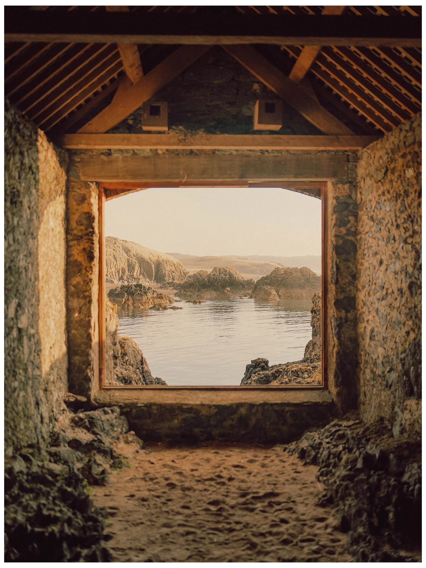 There's a strong chance this image contains the following subjects: water,  window. The photographer has provided the following description: When I shoot in warm light, I’m not just trying to make the photo look warm. I want you to feel it too. Source: https://www.instagram.com/withgar/ Photographer_name: Gareth Llewellyn. Title: Warming. The photographer has provided the following description: When I shoot in warm light, I’m not just trying to make the photo look warm. I want you to feel it too. Make: sony. Model: a7R V. Published: 2025-10-12 09:45:53
