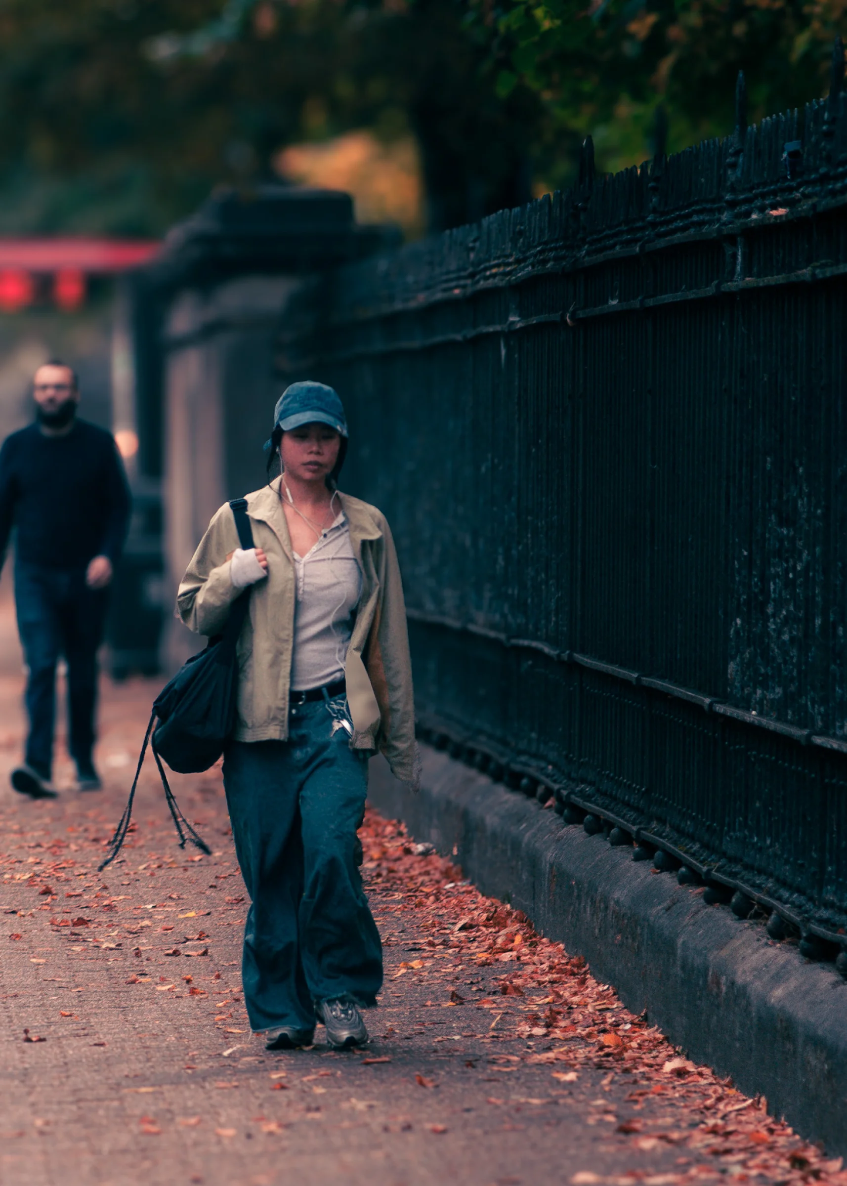 There's a strong chance this image contains the following subjects: street,  people,  portrait,  london. The photographer has provided the following description: Trying my hand at some street photography. Photographer_name: Lee Sillery. Title: Fall is coming. The photographer has provided the following description: Trying my hand at some street photography. Make: sony. Model: a300. Technical: 140mm (100-200mm), f4.5, 100 ISO, 1/160 SEC. Published: 2025-09-29 10:33:40